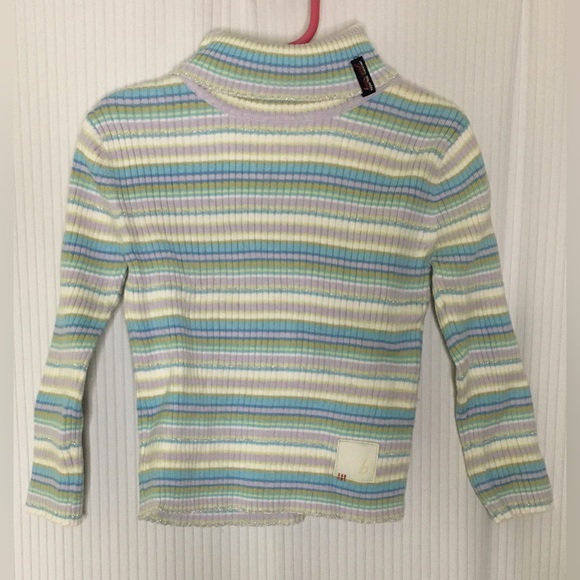 Bum Equipment - Kids Striped Turtleneck Sweater - 3T - Picture 1 of 7